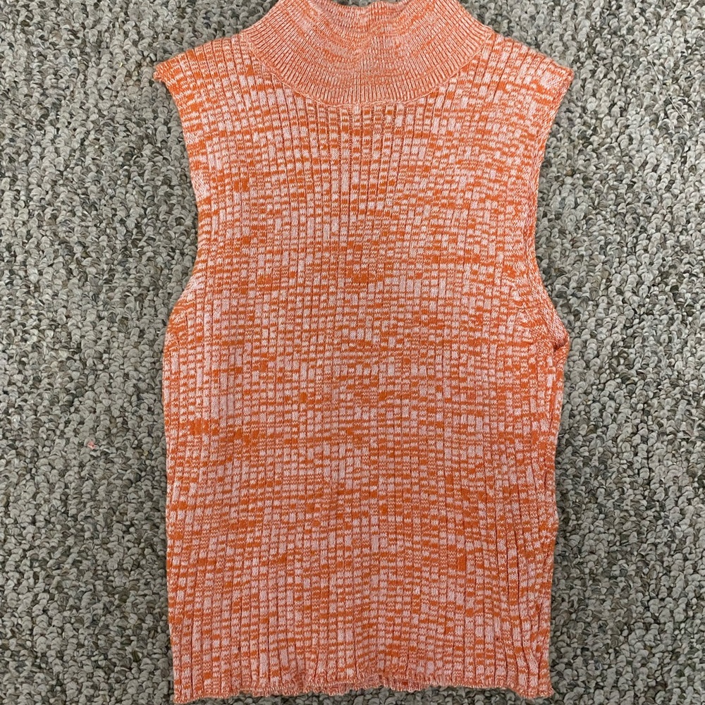 orange turtle neck shirt by Forever 21